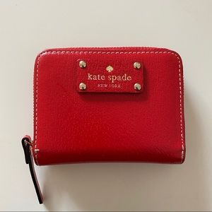 Kate Spade Red Wellesley Mini Neda Wallet